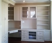 Custom shelves and storage in Home Office