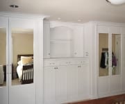 Beautiful built-in bedroom storage cabinets