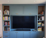 Custom Entertainment Center and Bookcase