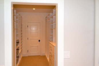 Walk-in bedroom closet