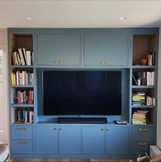 Custom Entertainment Center and Bookcase