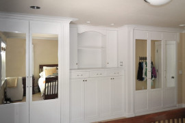 Beautiful built-in bedroom storage cabinets