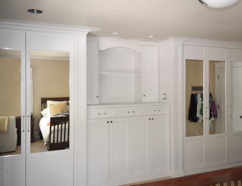 Bedroom Wall of Cabinets