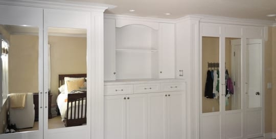 Bedroom Wall of Cabinets